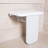 LCF Elegance Bathroom Mobility Aid | Wall Mounted Folding Shower Seat Wall Mounted Shower Seat Compact Modern Design for Bathroom Doorway Outdoor