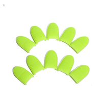 Vanvler 10PCS Silica Gel Nail Soak Off UV Gel Recycled Art Polish Remover Wrap Cap Set Gift (Green)