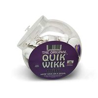 Quik Wikk Mini - 100 Count with Jar - Premium Hemp Wick on a Spool - Natural Butane Free