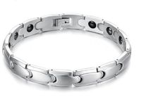 Aegean Jewelry Titanium Men's Fashion Magnetic Bracelet, Anti-fatigue and Pain-relief, with a Gift Box and a FREE Small Gift