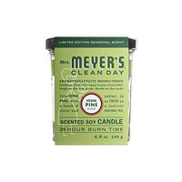 Mrs. Meyer's Clean Day Scented Soy Candle, Small Glass, Iowa Pine, 4.9 oz