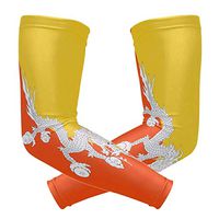 Bhutan Flag 1 Pair UV Protection Cooling Long Sports Arm Sleeve
