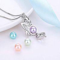 Freshwater Pearls Pearl Cage Mermaid Chain Necklace Pendant