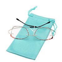 Liansan Anti Glare Blue Light Elasticity Metal Reading Glasses 9g Only Lightweight for Men and Women Reading Case Included Red +350