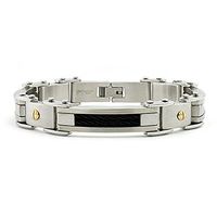 Stainless Steel Men's Cable Link Bracelet 8.5"