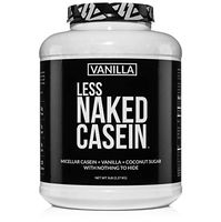 Less Naked Casein - Vanilla Micellar Casein Protein from US Farms - 5 Pound Bulk, GMO-Free, Gluten-Free, Soy-Free, Preservative-Free - Stimulate Muscle Growth - Enhance Recovery - 61 Servings