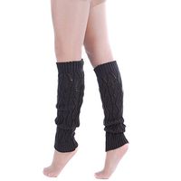 ieasysexy Newest Fashion Hollow Out Leaf Style Pattern Soft Knitting Crochet Winter Warmer Boot Socks Socking Legging for Women Lady Girls(Dark Grey)