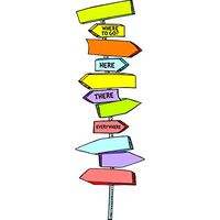 EUREKA DR SEUSS BLANK DIRECTIONAL SIGNS (Set of 3)