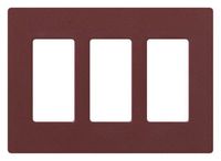 Lutron SC-3-MR Claro Three-gang Wallplate Merlot