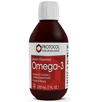 Protocol For Life Balance - Omega-3 - Lemon Flavored - Improved Taste and Contaminant Free to Support Cardiovascular and Cognitive Function - 7 fl oz (200 ml)