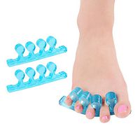 Gel Toe Stretcher & Separator –Used for Yoga, Runner and More- Instant Therapeutic Relief for Feet. Fight Bunions, Hammer Toes & More! (2 Pairs) (red2)