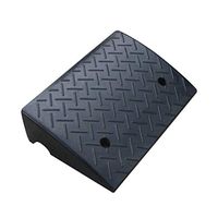 Thicken Rubber Ramp，Portable Threshold Triangle Pad, Car Trailer Truck Loading and Unloading Curb Ramp (Color: Black, Size: 50 32 14cm)