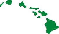 hBARSCI Hawaii Vinyl Decal - 5 Inches - for Cars, Trucks, Windows, Laptops, Tablets, Outdoor-Grade 2.5mil Thick Vinyl - Green