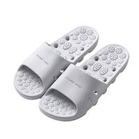 Healifty Foot Massage Slippers Reflexology Sandals Acupressure Massager Sandals for Men Women Summer Bathroom Grey Size 42-43
