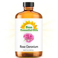 Rose Geranium Essential Oil (Huge 8oz Bottle) Bulk Rose Geranium Oil - 8 Ounce