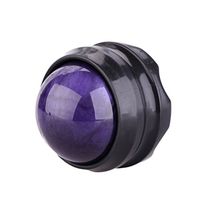 SUPVOX 2pcs Manual Massage Ball Roller Pain Relief Massager Therapy for Back Muscles Shoulders Neck Back Foot (Purple)