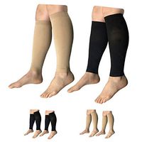 HealthyNees Shin 15-20 mmHg Med Compression Circulation Wide Leg Big Calf Sleeve (Mix Combo, 5X-Large)