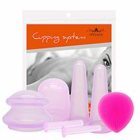 SPEQUIX Face Body Cupping Therapy Set Massage Therapy Set Anti Cellulite Cup Silicone Massage Cups Vacuum Suction Cups for Facial Body Massage,Muscle Relaxation,Pain Relief (Purple)