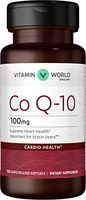 Vitamin World Co Q-10 100 mg. 120 Softgels, Rapid-Release, Gluten Free
