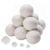 WWahuayuan Wool Dryer Balls 100% New Zealand Wool Reusable Umble Dryer Balls Natural Fabric Softener,Softens and Fluffs Your Clothes - 7 Pcs 7cm