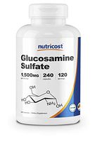 Nutricost Glucosamine Sulfate 750mg, 240 Capsules (1500mg Per Serving)