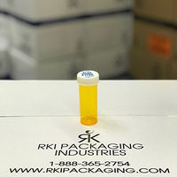Amber Push & Turn Child Resistant Vials | Bottles | Containers w/Caps 06 Dram (600 Units/Box)