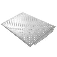 Silver Spring 4" High Aluminum Threshold Ramp, Punch Plate Surface, 24" L x 36" W