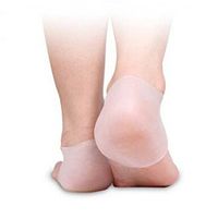 Heyuni. 1 Pair Unisex Silicone Heel Cushions Cups / Gel Sleeve Foot Protection Moisturizing Socks Pads for Heel Anti-crack Ankle Pain Support Relief