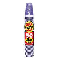 New Purple Plastic Cups Big Party Pack, 12 Oz., 50 Ct.