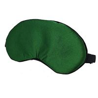 We We 100% Natural Mulberry Silk Sleep Mask with Adjustable Straps, Super Smooth & Soft Sleeping Eye Masks for Traveling, Flight, Nap or Yoga, Dark Green