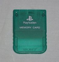 PlayStation PsOne Memory Card Emerald Green - SCPH-1020