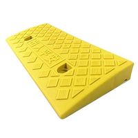 Factory Dock Transport Ramp, Heavy Rubber Curb Ramp, 6.5cm Safe Passage Bicycle and Motorcycle Anti-Skid Maintenance Ramps (Size: 100 17 6.5cm) (Color : Yellow, Size : 50225CM)