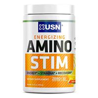 USN Energizing Amino Stim Sugar Free Energy Supplement - Energy, Stamina Recovery Powder with BCAAs, Pineapple Mango, 30 Servings