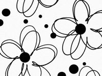 10ct Black White Sketch Flowers Floral Tissue Paper for Gift Wrapping 20"x30" Sheets nfLG -1110
