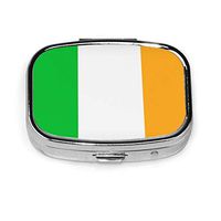 Irish Flag of Ireland Custom Square Pill Box Tablet Medicine Pocket Purse Travel Pill Vitamin Decorative Box Case Holder