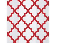 10ct. Small Red"GEO Tiles" 7x2x3" Cello Cellophane Treat Food Snack Bags ngKE -574