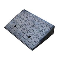 Convenient Outing Ramps, Bicycles Cars Trucks Trolley Mat- Garage Store Parking Lot Pad Non-Slip Ramps Vehicle Ramps (Color : Black)