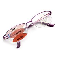 LianSan Womens Progressive Multifocus Computer Reading Glasses Blue Light Blocking Readers for Women Purple 1.50