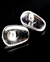 LMP Optical® Universal 12mm x 7mm Tear Drop Style Screw-in Silicone Nose Pads (2)