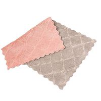 Saying Anti-Grease Cloth Fiber Washing Towel, Kitchen Cleaning Wiping Rags Machine Washable Ultra Absorbent Kitchen Dishcloth, Household Cleaning, Dusting, Washing (Pink)