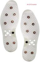 Pairs of Acupressure Magnetic Shoe Pads Insoles Massage Foot Therapy Improve Blood Circulation with 8 Cooling Magnets for Reflexology Pain Relief One Size and can be Cut fits Men-4.5-12.5 Women-6-14