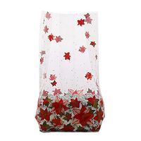Winter Flowers Clear Cello Bags - 7.5 x 3.5 x 2in. (40)