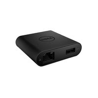 Dell DA200 Adapter, USB Type C to HDMI/VGA/Ethernet/USB (470-ABQN) (Renewed)