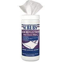 Scrubs ITW98556CT Clear Reflections Glass Cleaner Wipes44; White