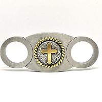 Western Cross Cigar Cutter – Double Guillotine Blades – in Gift Box