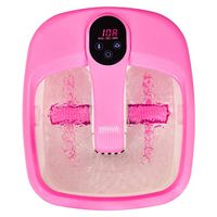 Giantex Foot Spa Bath Massager with Automatic Massage Rollers, Digital Adjustable Temperature Control, Fast Heating Large Bubbles, Electric Feet Salon Tub for Foot Stress Relief