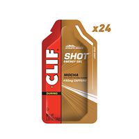 CLIF SHOT - Energy Gels - Mocha Flavor - 50mg Caffeine (1.2 Ounce Packet, 24 Count) (Packaging May Vary)
