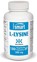 Supersmart - L-Lysine 500 mg - Essential Amino Acid Developed to Support Physical Activities | Non-GMO - 180 Vegetarian Capsules