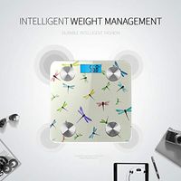Bluetooth Scales Digital Weight Cartoon Cute Wings Butterfly Dragonfly Body Scales Body Fat Composition Monitor Analyzer with Smartphone App for Body Management-396 Lbs