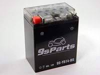 9sparts YB14-BS YB14-A1 YB14-A2 YB14A-A1 YB14A-A2 YTX14AH BS Maintenace Free 12V Sealed Battery For Honda ATC200 TRX200 Big Red, Kawasaki KLF KEF KLF 220 250 300 360 400 Bayou Lakota Prairie 4x4 Sport
